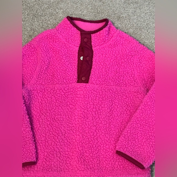 GAP Bright Pink Fleece Kids Sweater - Picture 2 of 5